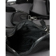 Чорна сумка багет з гаманцем