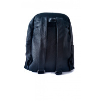 Чорний рюкзак з аплікацією-мишком
