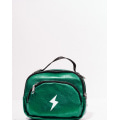 Зеленая ручная сумка-клатч из эко-кожи