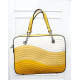 Желтая стеганая сумка прямоугольной формы