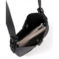 Чорна сумка зі знімною косметичкою