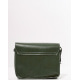 Зелена каркасна сумка з плетінням