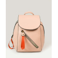 Рожевий маленький рюкзак з еко-шкіри