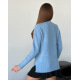 Агноровий вільний светр блакитного кольору