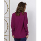 Фіолетовий ангоровий вільний светр з декором