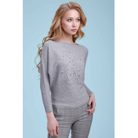 Серый женский джемпер Seventeen 1411.3332