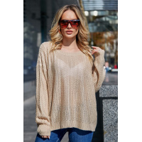 Кофейный женский джемпер Seventeen 9119.3828