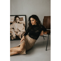 Черный женский гольф Seventeen 2039.5286