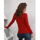 Бордовий ангоровий светр з аплікаціями