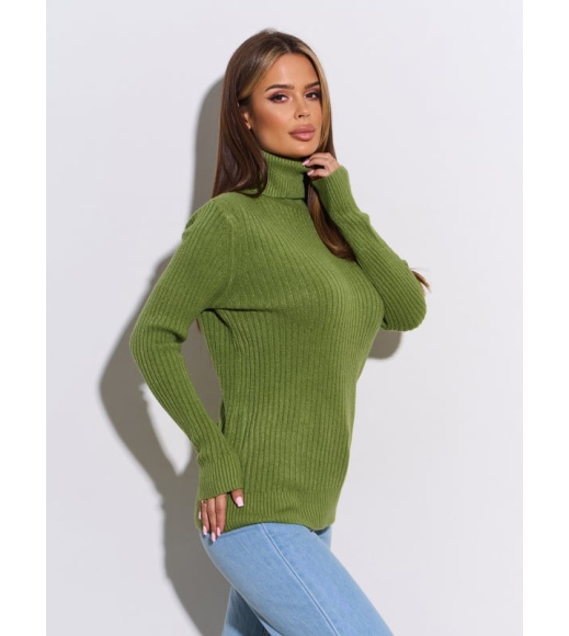 Зеленый фактурный гольф