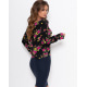 Ангоровий тонкий светр з квітковим принтом