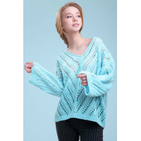 Голубой женский пуловер Seventeen 1413.3337
