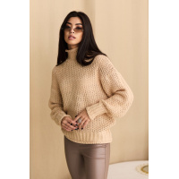 Кофейный женский свитер Seventeen S070.4883