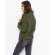Зеленый вязаный свитер с высоким горлом