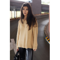 Кофейный женский джемпер Seventeen 5618.4900