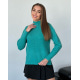Агноровый свободный свитер бирюзового цвета