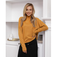 Горчичная теплая водолазка