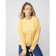 Жовтий светр ажурної в'язки