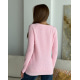 Светло-розовый вязаный свитер с рукавами-реглан