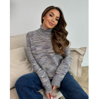 Меланжевый серый гольф-травка