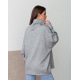 Сірий ангоровий светр у стилі оверсайз