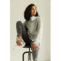 Серый женский джемпер Seventeen 5618.5496