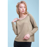 Оливковый женский джемпер Seventeen 1433.3322