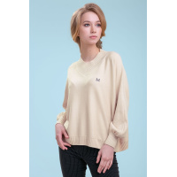 Бежевый женский пуловер Seventeen 1428.3296