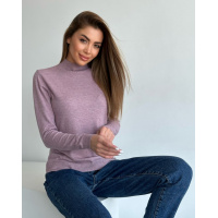 Светло-сиреневая теплая водолазка
