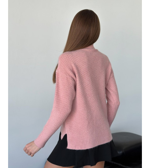 Агноровий вільний светр рожевого кольору