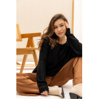 Черный женский джемпер Seventeen 9119.5675