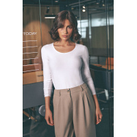 Белый женский лонгслив Seventeen 2257.6266