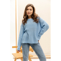 Голубой женский джемпер Seventeen 9119.5703