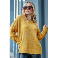 Горчичный женский джемпер Seventeen R802.3799