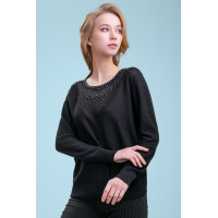 Черный женский джемпер Seventeen 1405.3310