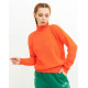 Теплий однотонний светр-травка оранжевого кольору