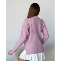 Агноровий вільний светр темно-рожевого кольору