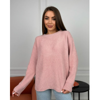 Кашемировый розовый джемпер свободного кроя