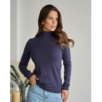 Темно-синий демисезонный гольф из мягкой ангоры