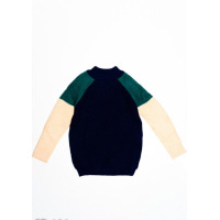 Мягчайший вязаный шерстяной свитер с рукавами-реглан