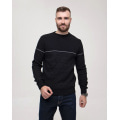 Черный вязаный свитер из шерсти