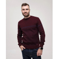 Бордовый вязаный свитер из шерсти