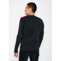 Тонкий ангоровый свитер на пуговицах с глубоким V-образным вырезом