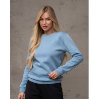 Утепленный свитшот голубого цвета