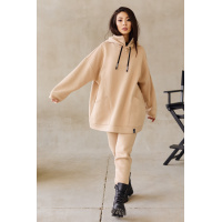 Кофейная женская толстовка Seventeen 1966.5105