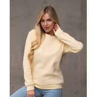 Утепленный свитшот бежевого цвета