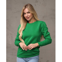 Утепленный свитшот зеленого цвета