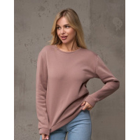 Утепленный свитшот коричневого цвета