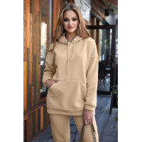 Кофейная женская толстовка Seventeen 1636.4308
