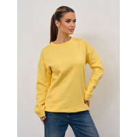 Желтая утепленная толстовка на кулиске